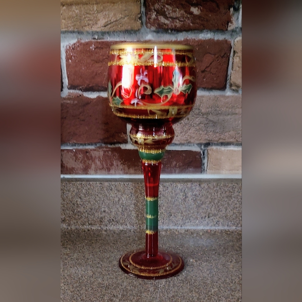 Vintage Goblet For Votive Candle